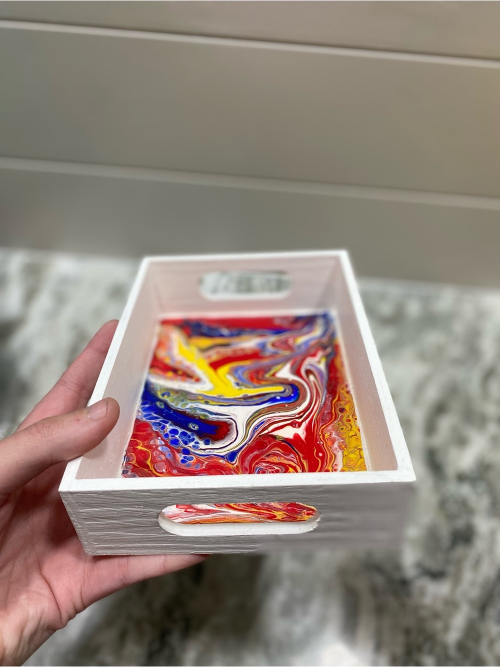 Colorful Abstract Tray - Picture 4 of 8